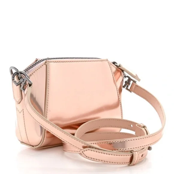 Givenchy💎Polyurethane Nano Antigona Crossbody✨Light Patent Leather Rose Gold✨ - Picture 6 of 13